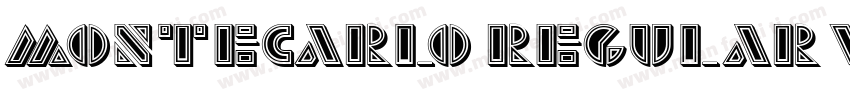MonteCarlo Regular Version 1009Fo字体转换